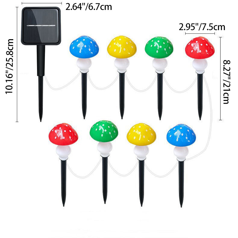 Contemporary Creative Waterproof Solar Mushroom Plastic LED Landscape Lighting Outdoor Lights For Garden | Kalsten