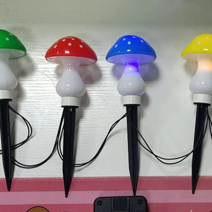 Contemporary Creative Waterproof Solar Mushroom Plastic LED Landscape Lighting Outdoor Lights For Garden | Kalsten