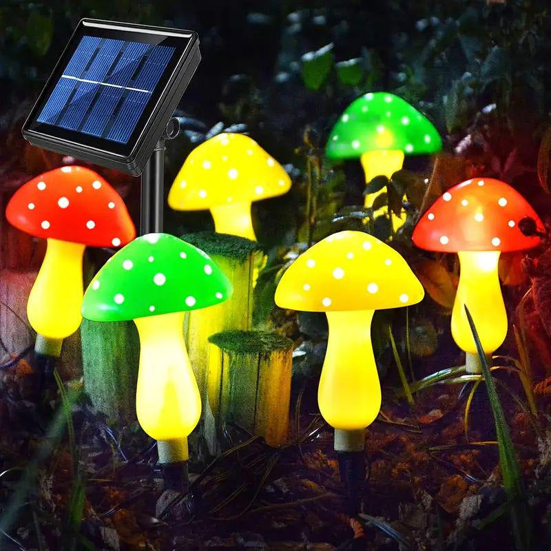 Contemporary Creative Waterproof Solar Mushroom Plastic LED Landscape Lighting Outdoor Lights For Garden | Kalsten