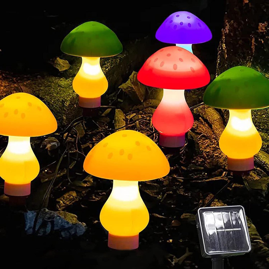 Contemporary Creative Waterproof Solar Mushroom Plastic LED Landscape Lighting Outdoor Lights For Garden | Kalsten