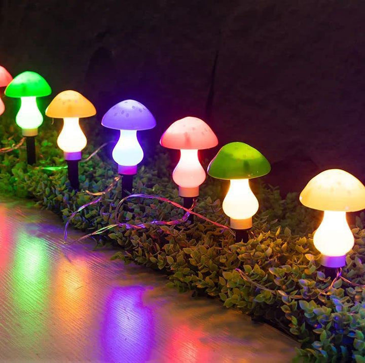 Contemporary Creative Waterproof Solar Mushroom Plastic LED Landscape Lighting Outdoor Lights For Garden | Kalsten