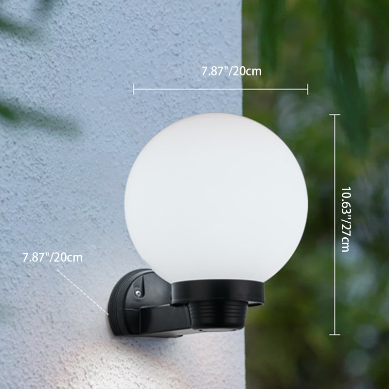 Modern Simplicity Flower Cone Square Cylinder Ball Acrylic ABS Iron 1-Light Wall Sconce Lamp For Outdoor Patio | Kalsten