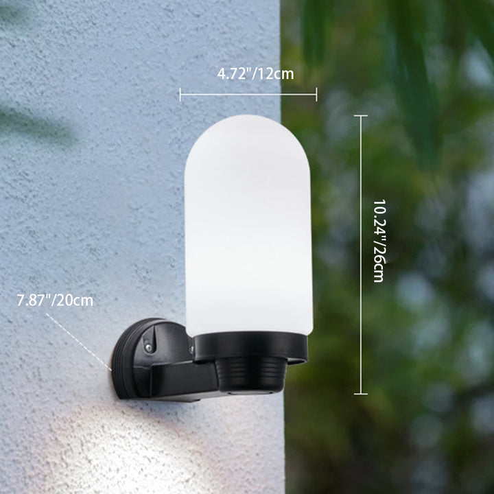 Modern Simplicity Flower Cone Square Cylinder Ball Acrylic ABS Iron 1-Light Wall Sconce Lamp For Outdoor Patio | Kalsten