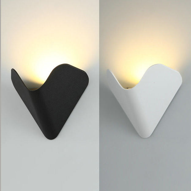 Modern Minimalist Triangle Bird's Nest Half Circle Waterproof Aluminum LED Wall Sconce Lamp For Outdoor Patio | Kalsten