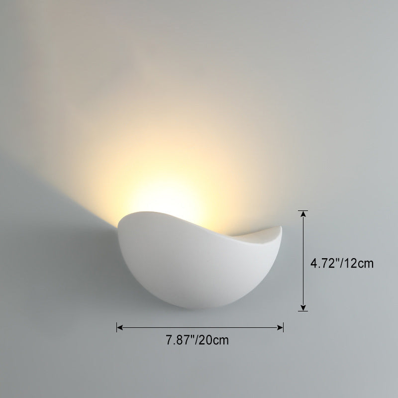 Modern Minimalist Triangle Bird's Nest Half Circle Waterproof Aluminum LED Wall Sconce Lamp For Outdoor Patio | Kalsten