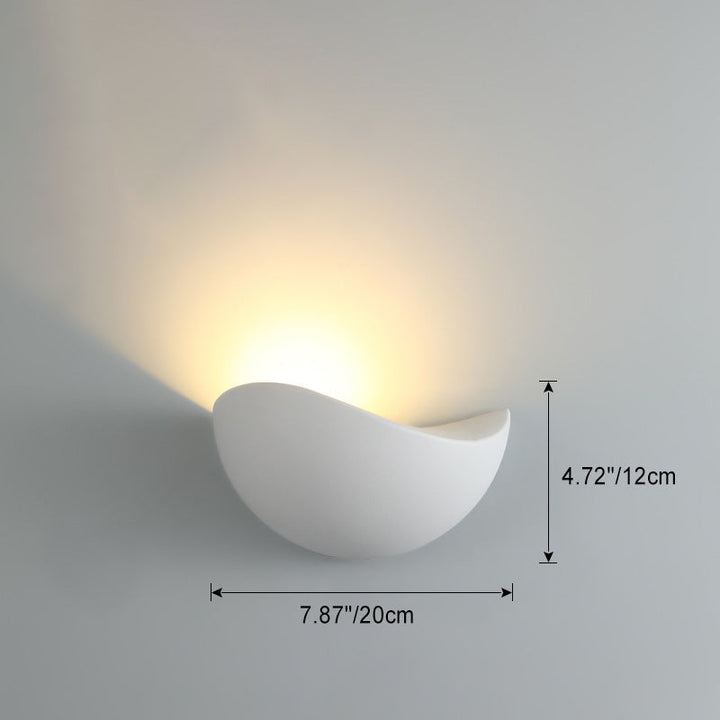 Modern Minimalist Triangle Bird's Nest Half Circle Waterproof Aluminum LED Wall Sconce Lamp For Outdoor Patio | Kalsten