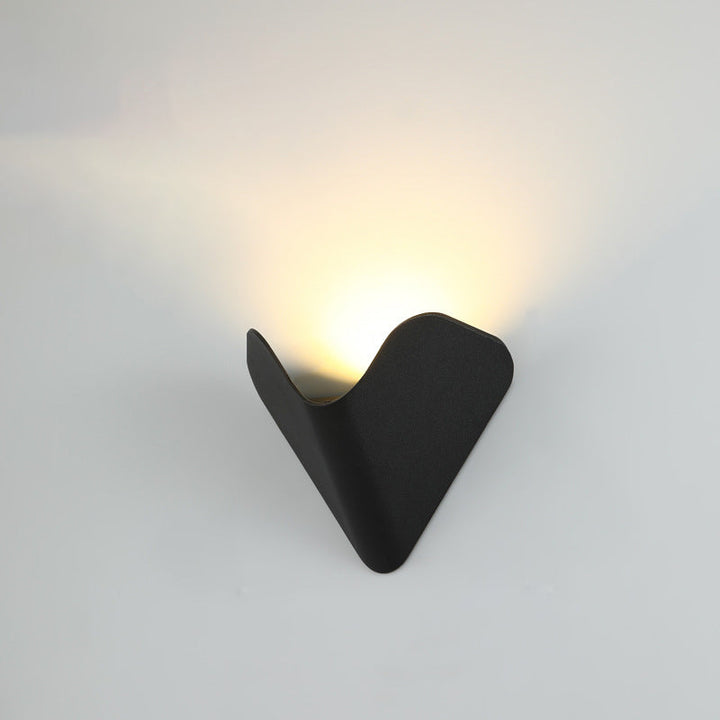 Modern Minimalist Triangle Bird's Nest Half Circle Waterproof Aluminum LED Wall Sconce Lamp For Outdoor Patio | Kalsten