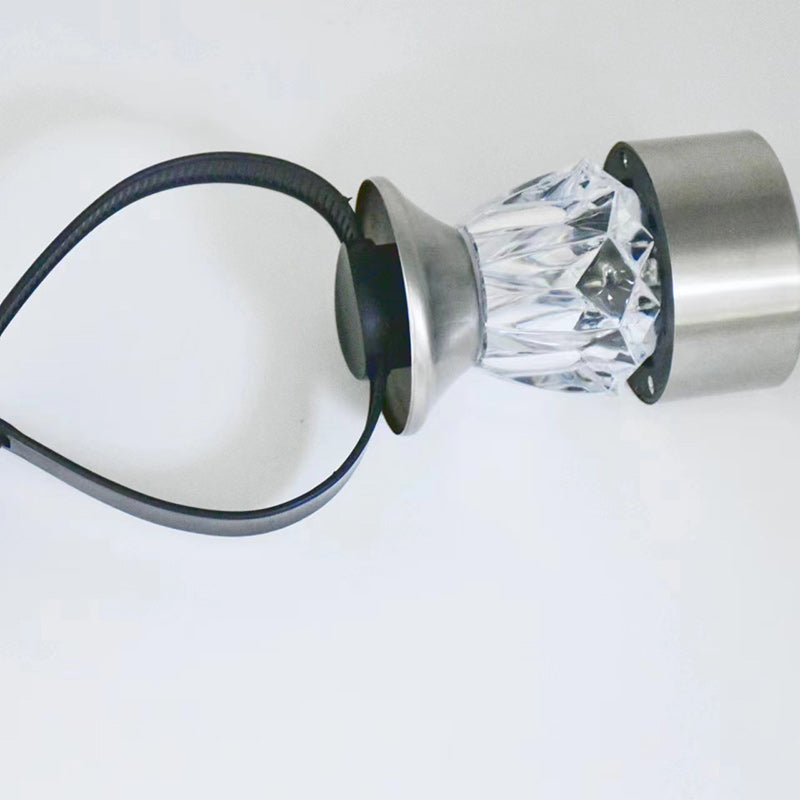Modern Simplicity Solar Waterproof PP Stainless Steel Diamond Cylinder LED Landscape Lighting Outdoor Light For Garden | Kalsten