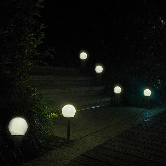 Modern Minimalist Solar Waterproof ABS Ball LED Landscape Lighting Outdoor Light For Garden | Kalsten