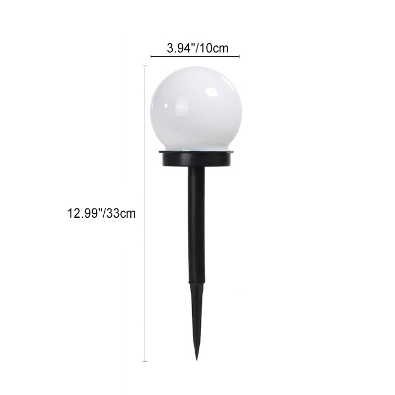Modern Minimalist Solar Waterproof ABS Ball LED Landscape Lighting Outdoor Light For Garden | Kalsten