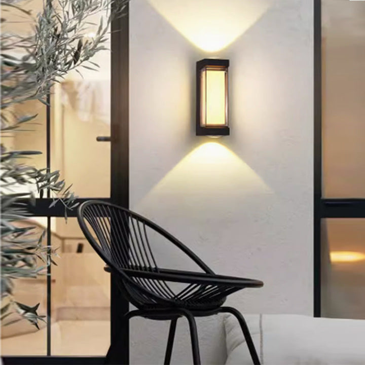Modern Simplicity Waterproof Aluminum PC Cylinder Cuboid LED Wall Sconce Lamp For Outdoor Patio | Kalsten