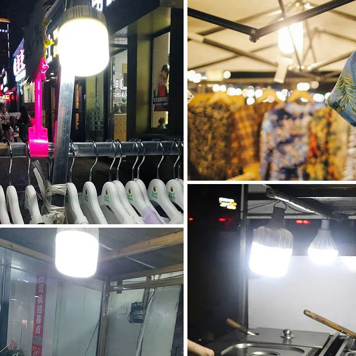 Modern Simplicity Rechargeable ABS Metal Cylinder Hanging LED Outdoor Light For Garden | Kalsten