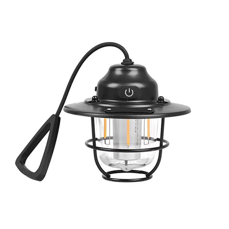Contemporary Retro Rechargeable Waterproof Iron Silica ABS PC Strobile LED Outdoor Light For Garden | Kalsten