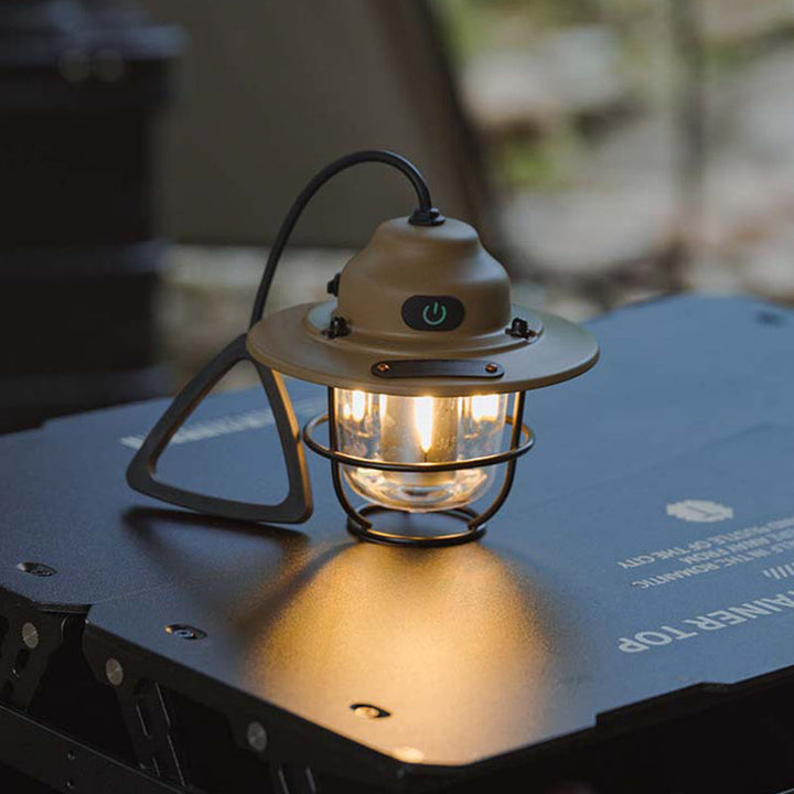 Contemporary Retro Rechargeable Waterproof Iron Silica ABS PC Strobile LED Outdoor Light For Garden | Kalsten