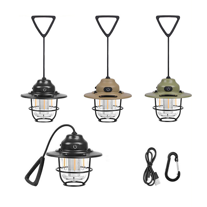 Contemporary Retro Rechargeable Waterproof Iron Silica ABS PC Strobile LED Outdoor Light For Garden | Kalsten