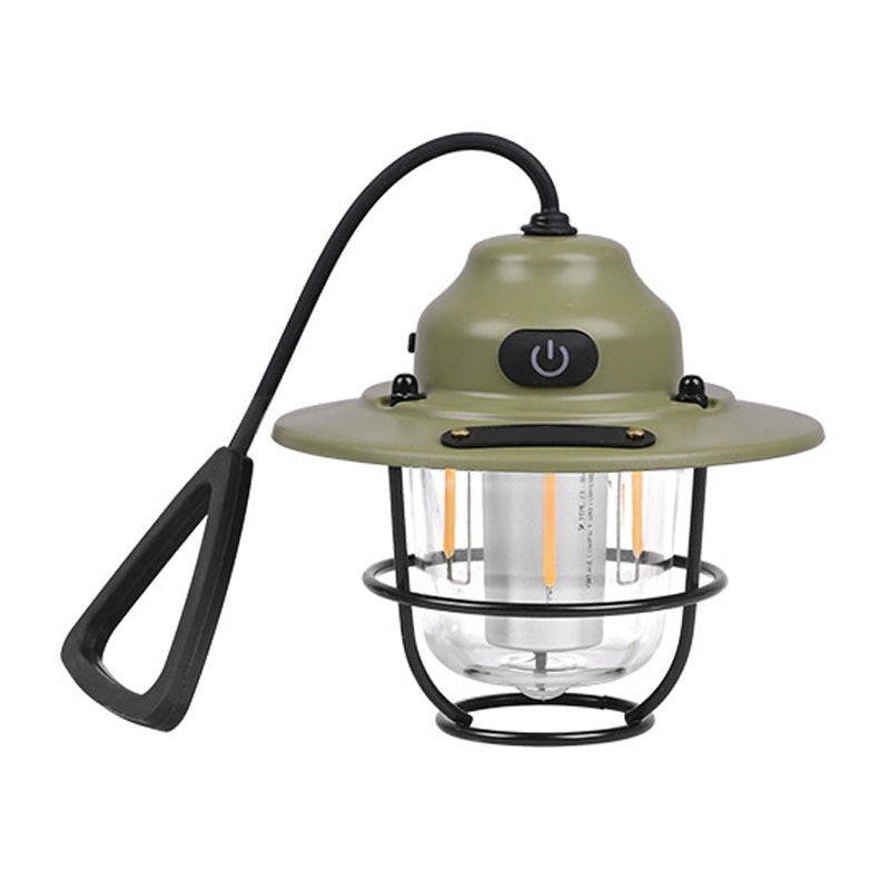 Contemporary Retro Rechargeable Waterproof Iron Silica ABS PC Strobile LED Outdoor Light For Garden | Kalsten