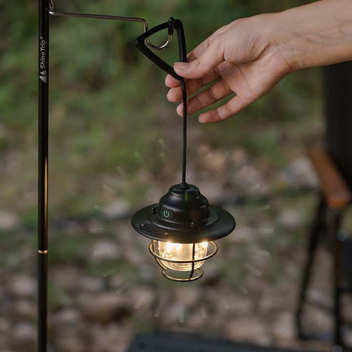 Contemporary Retro Rechargeable Waterproof Iron Silica ABS PC Strobile LED Outdoor Light For Garden | Kalsten
