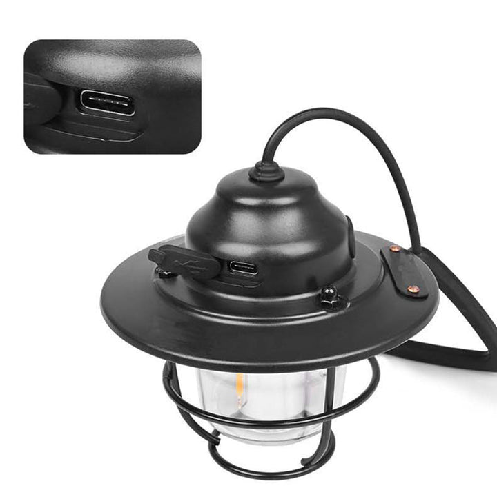 Contemporary Retro Rechargeable Waterproof Iron Silica ABS PC Strobile LED Outdoor Light For Garden | Kalsten