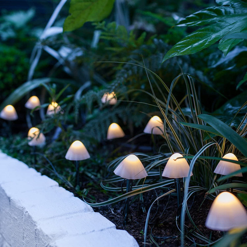 Contemporary Creative Solar Battery Waterproof PVC Mushroom LED Outdoor Light Landscape Lighting For Garden | Kalsten