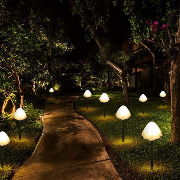Contemporary Creative Solar Battery Waterproof PVC Mushroom LED Outdoor Light Landscape Lighting For Garden | Kalsten