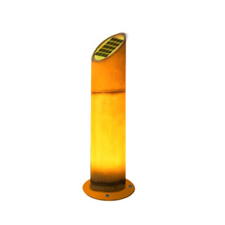 Contemporary Creative Waterproof Solar Resin Bamboo LED Landscape Lighting Outdoor Light For Garden | Kalsten