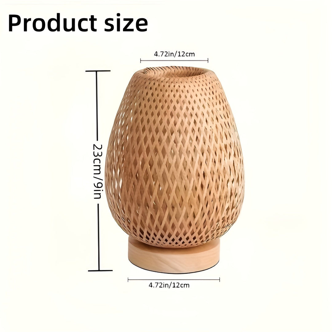 Stylish Bamboo Table Lamp with USB Power – Sustainable and Energy-Efficient Design Kalsten