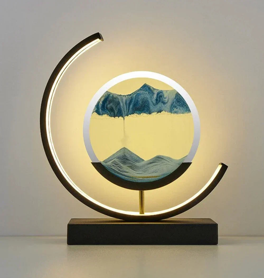 Elegant Sand Landscape Table Lamp Kalsten