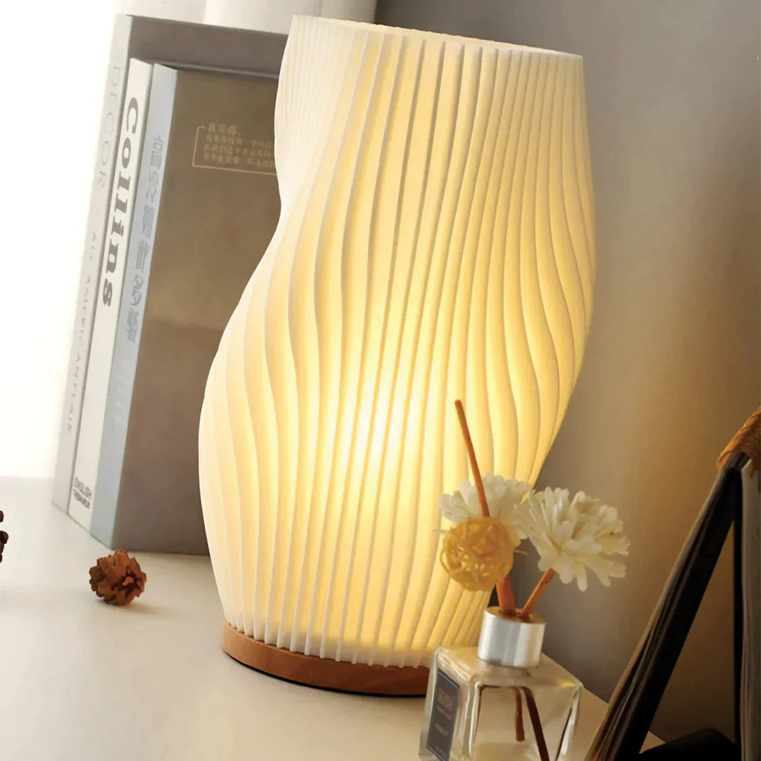 WaveGlow Dual Shade USB Table Lamp Kalsten