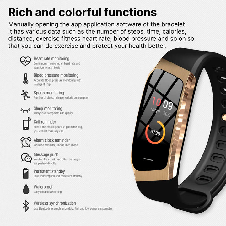 Kalsten | Blood Pressure Smart Watch and Heart Rate Monitor