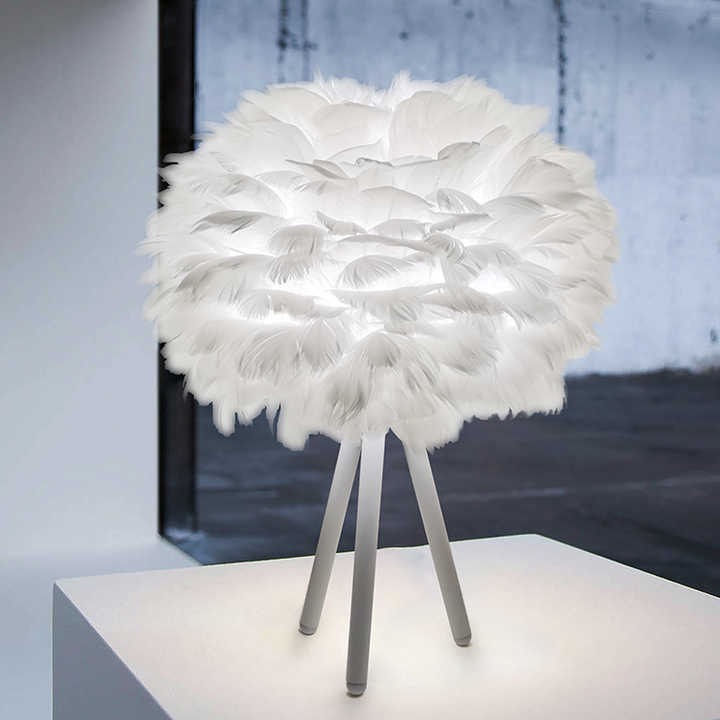 Blossom Table Lamp – Elegant Feather Design with Dimmable Light | Kalsten
