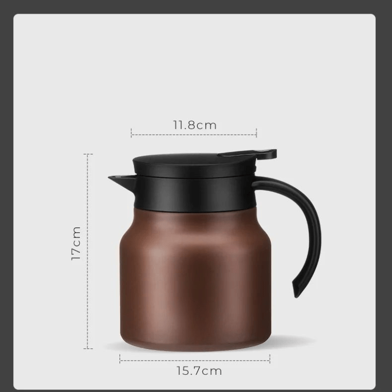 Kalsten | Insulated teapot with stainless steel strainer & ceramic for hot or cold tea
