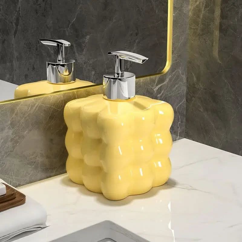 Kalsten | Ceramic Soap Dispenser with Bubble Design for Bathroom or Kitchen