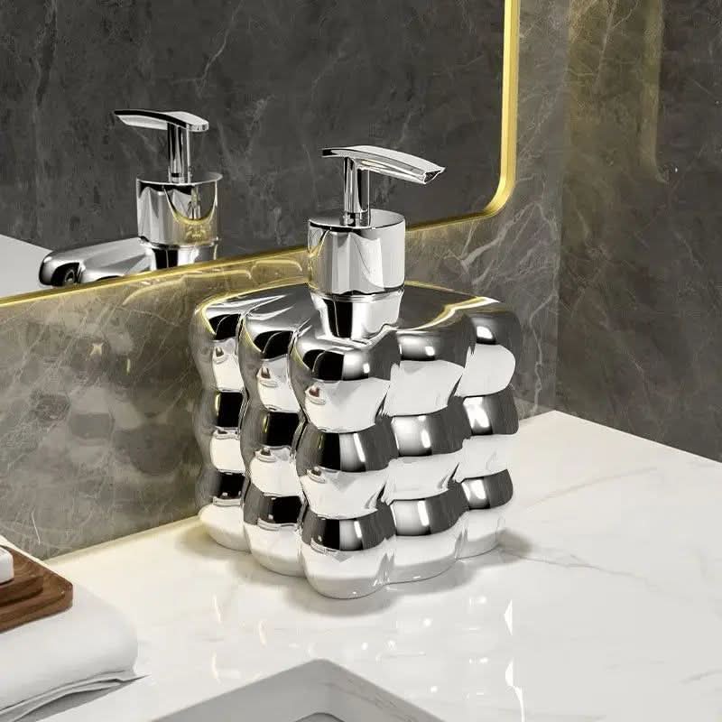 Kalsten | Ceramic Soap Dispenser with Bubble Design for Bathroom or Kitchen