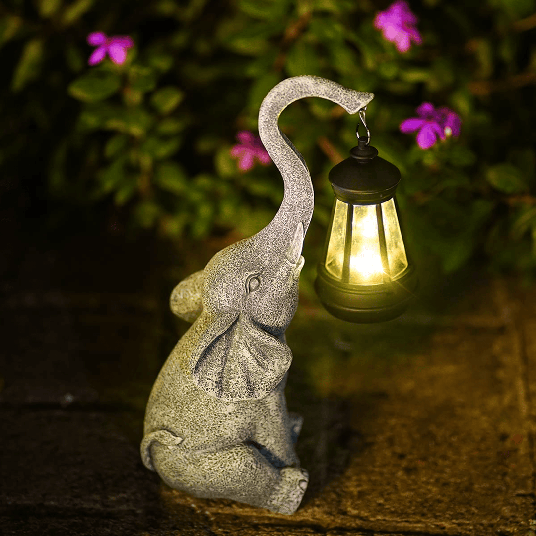 Atmospheric Solar Lamp for the Garden - Elephant Glow | Kalsten
