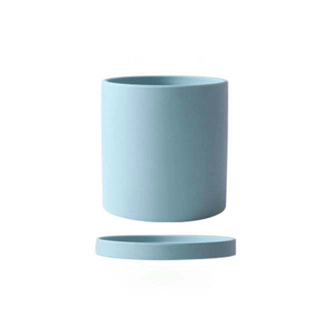 Kalsten | Elegant flowerpot made of ceramic with saucer