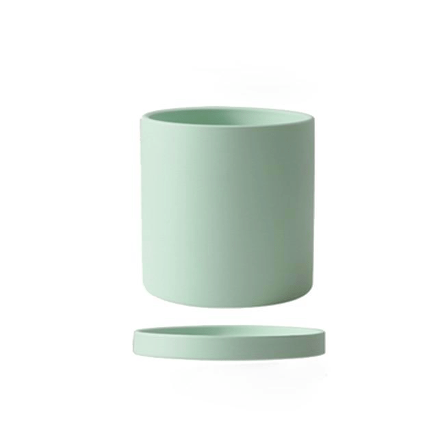 Kalsten | Elegant flowerpot made of ceramic with saucer