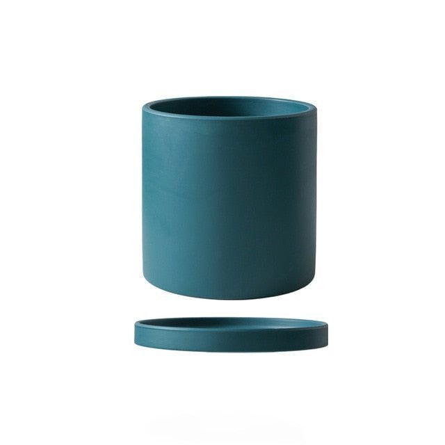 Kalsten | Elegant flowerpot made of ceramic with saucer