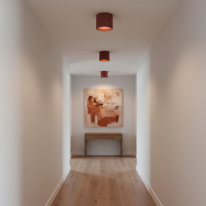 Ceiling Lamp Composite Material 5.5 in x 4.3 in Indoor Modern Dining Room Kitchen LED Fixture Set of 2 | Kalsten