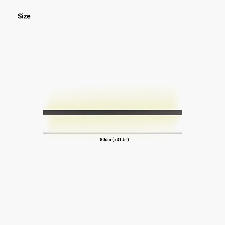 Ceiling Light Iron Linear LED 23.6 in Flush Mount Black White Modern Living Room Hallway Minimalist Strip Lighting Fixture | Kalsten