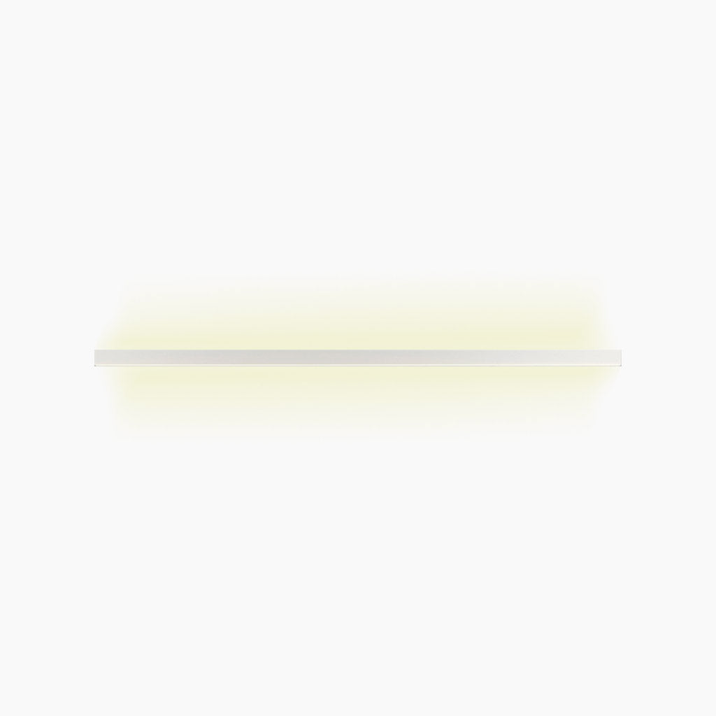 Ceiling Light Iron Linear LED 23.6 in Flush Mount Black White Modern Living Room Hallway Minimalist Strip Lighting Fixture | Kalsten