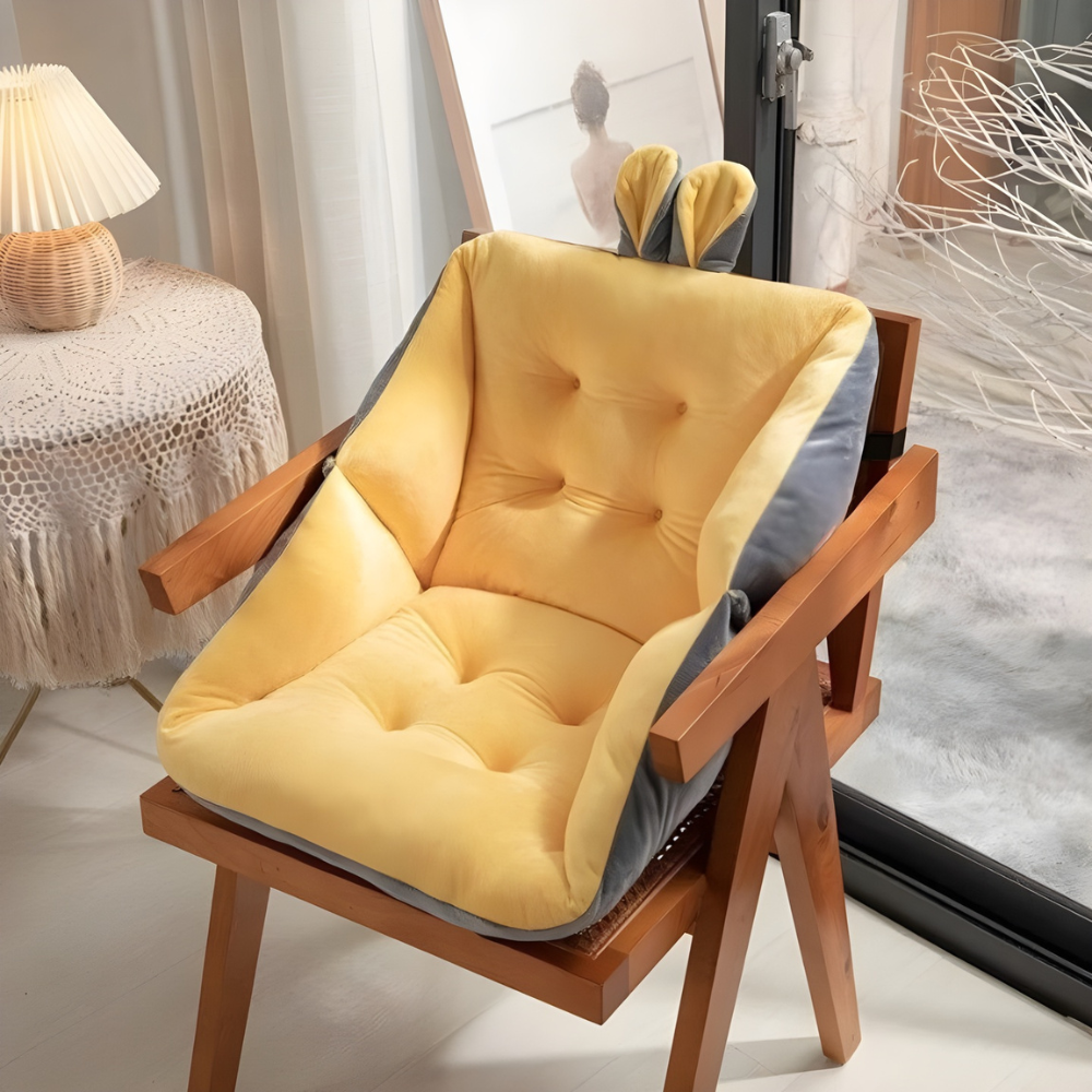 Thick Padded Chair Cushion with Lumbar Support Kalsten
