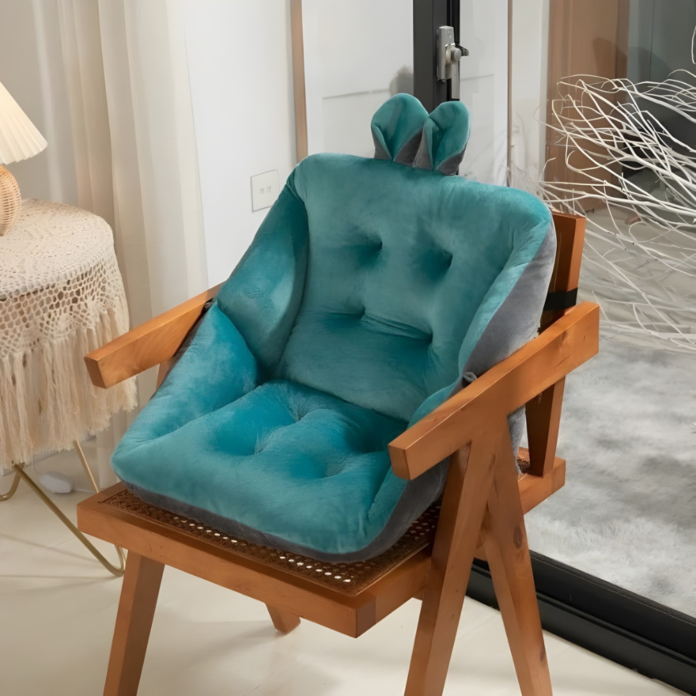Thick Padded Chair Cushion with Lumbar Support Kalsten