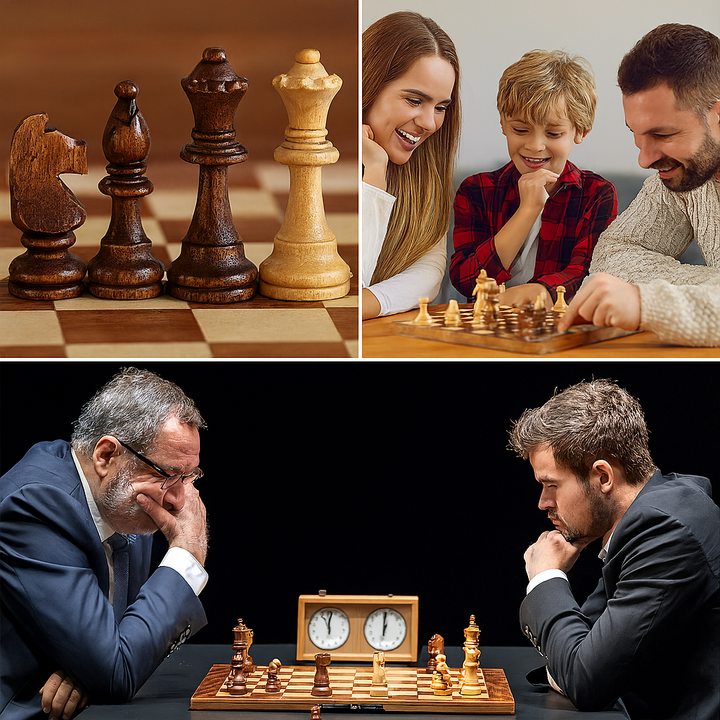 Tournament Chess Set with Handmade Pieces