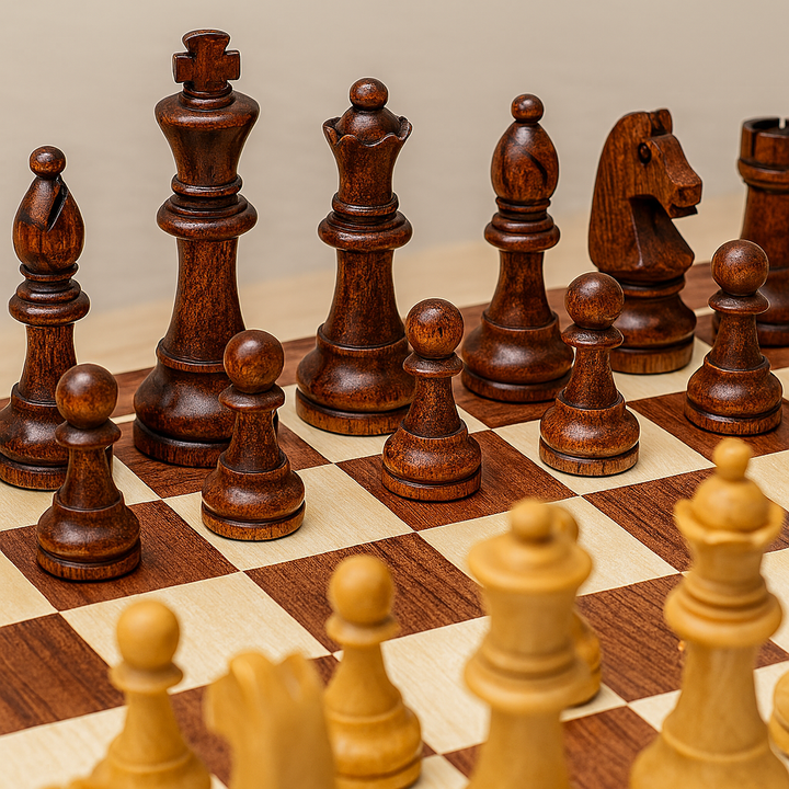 Tournament Chess Set with Handmade Pieces