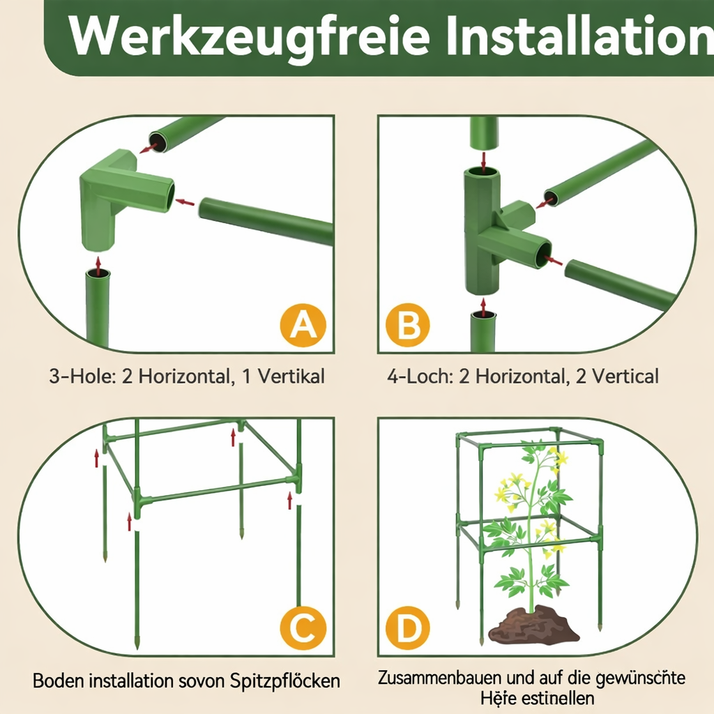 GrowGuard — Easy upright support for strong plants that don't want to topple anymore! | Kalsten