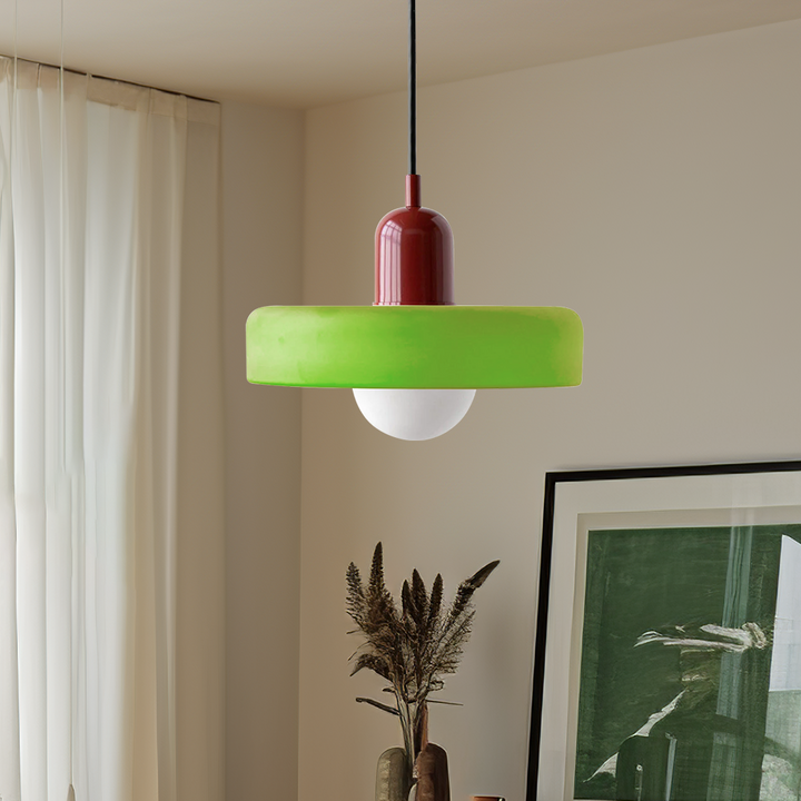 Bauhaus Colorful Glass Pendant Lamp Kalsten