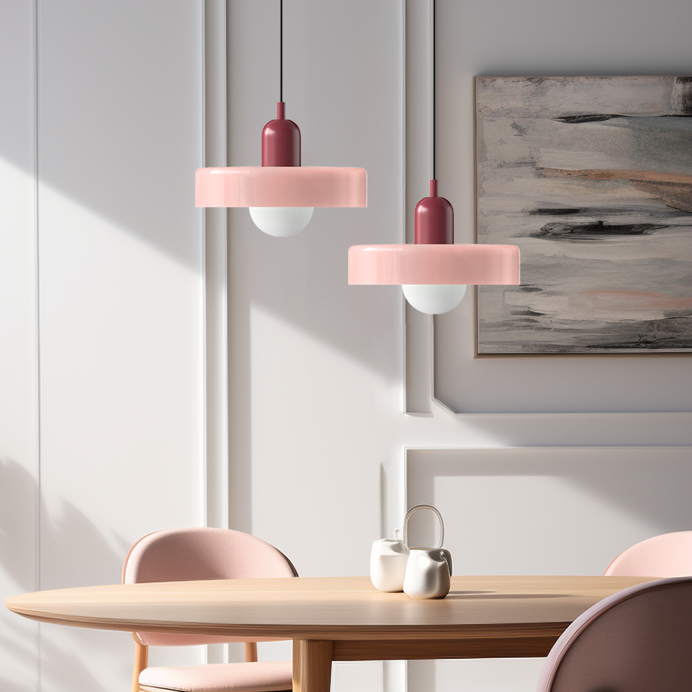 Bauhaus Colorful Glass Pendant Lamp Kalsten