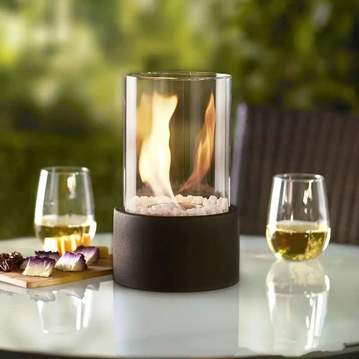 Kalsten | Modern Bioethanol Table Fireplace with Real Flame Display & Scandinavian Design