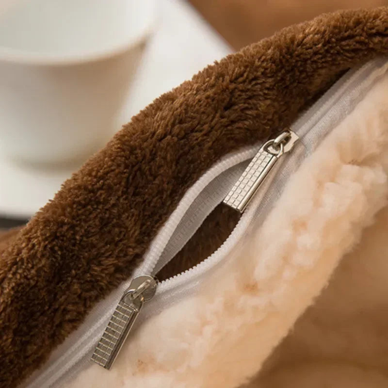 Kalsten | CozyNest Reversible Wool Blanket – Flannel & Cashmere Warm Blanket for Winter