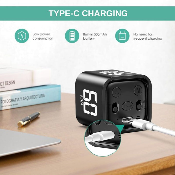 Kalsten | Smart Cube Timer with Gravity Sensing and LED Display